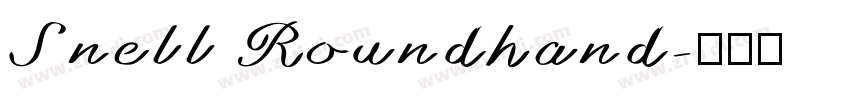 Snell Roundhand字体转换